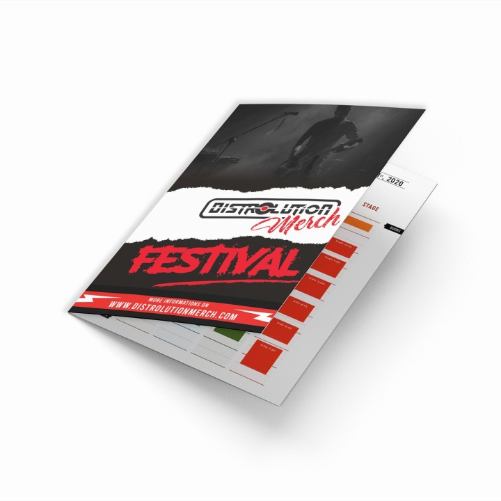 Brochures for your merch or your festival | Distrolution Merch