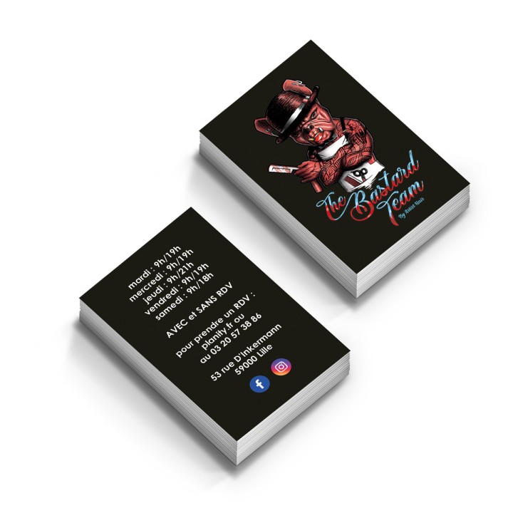 Cartes rectangulaires pelliculées